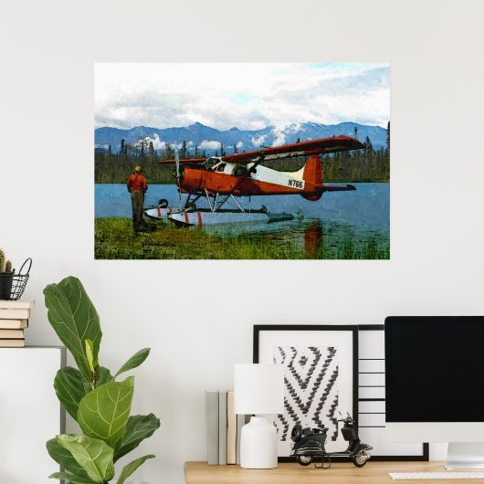 De Havilland Beaver Floatplane Poster (Heimbüro)