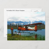 De Havilland Beaver Floatplane Postkarte (Vorne/Hinten)