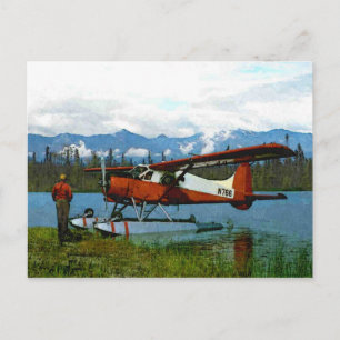 De Havilland Beaver Floatplane Postkarte