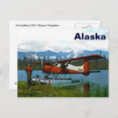 De Havilland Beaver Floatplane Postkarte (Vorne/Hinten)