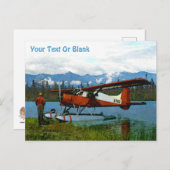 De Havilland Beaver Floatplane Postkarte (Vorne/Hinten)