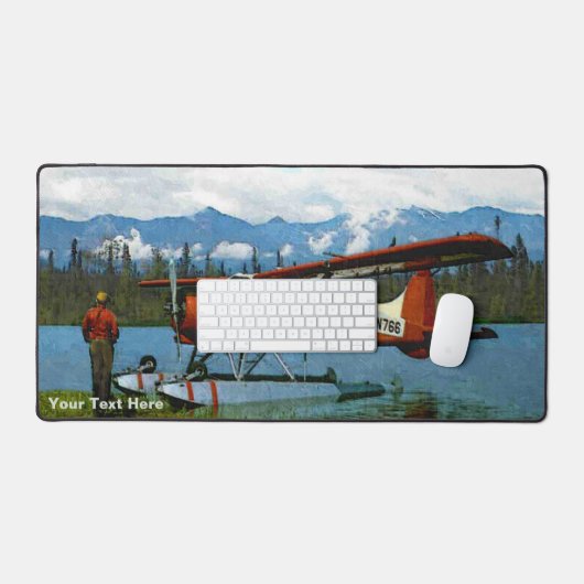 De Havilland Beaver Floatplane - USA Schreibtischunterlage (Tastatur & Maus)