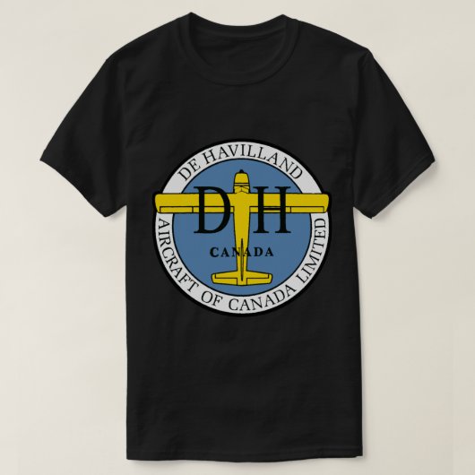De Havilland Canada Logo Sticker T-Shirt (Design vorne)