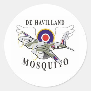 de Havilland Mosquito Runder Aufkleber