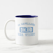 de Havilland-SeeVixen - BLAU Zweifarbige Tasse (Links)