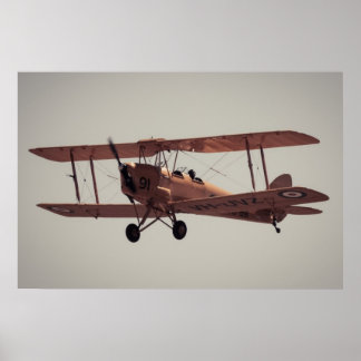 De Havilland Tiger Moth Poster
