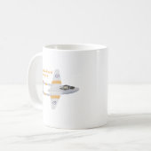 de Havilland Vampire British WW2 Airplane Kaffeetasse (Vorderseite Links)