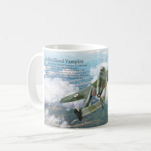 de Havilland Vampire Kaffeetasse (Vorderseite Links)