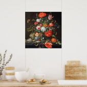 de Heem Blume Fruchtaustern Malerei Poster (Küche)