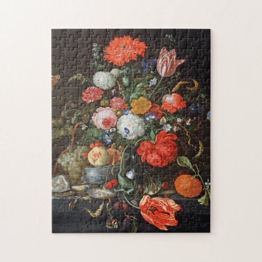 de Heem Blume Fruchtaustern Malerei Puzzle (Vertikal)