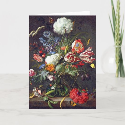 De Heem Blume Grußkarte Karte (Vorderseite)