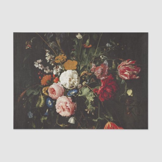 de Heem Blume Vase Painting Seidenpapier (Vorderseite)