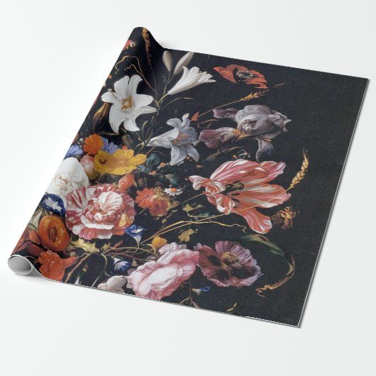 de Heem Floral Vase Painting Geschenkpapier (Ungerollt)