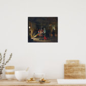 De Hooch - Bezahlung der Hostess Poster (Küche)