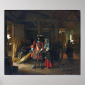 De Hooch - Bezahlung der Hostess Poster (Vorne)