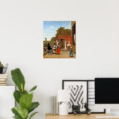 De Hooch - Ein holländischer Hof Poster (Heimbüro)