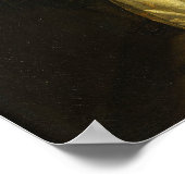 De Hooch - Inneres mit einer jungen Dame, die eine Poster (Ecke)