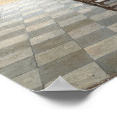 De Hooch - Kartenspieler in einem sonnigen Raum Poster (Ecke)