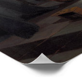 De Hooch - Mann liest Brief an eine Frau Poster (Ecke)