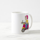 De jongen op de scooter kaffeetasse (VorderseiteRechts)