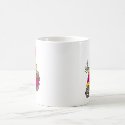 De jongen op de scooter kaffeetasse (Mittel)