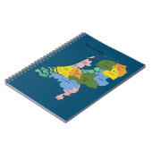 De kaart van Nederland Notizblock (Linke Seite)