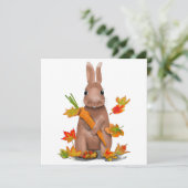 DE Karte Hase im Herbst (Stehend Vorderseite)