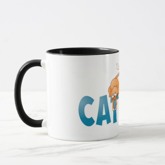De kat en de hond. koffiemok tasse (Links)