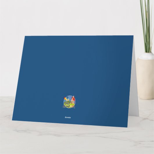 De kerstman arriveert in het dorp  karte (Rückseite)