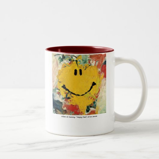 de kooning Happy face Tasse (Rechts)