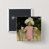 De-La Mrz Alices Antoinette, gealtert fünf Button (Vorne & Hinten)