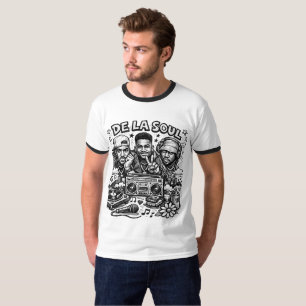 De La Soul Hip Hop Tribut Vintage Streetwear  T-Shirt