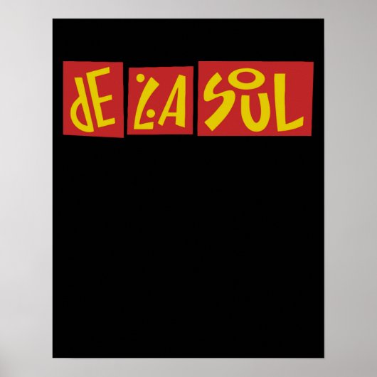 De La Soul Typografie Poster (Vorne)