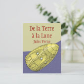 De la Terre à la Lune - Jules Verne Postkarte (Stehend Vorderseite)