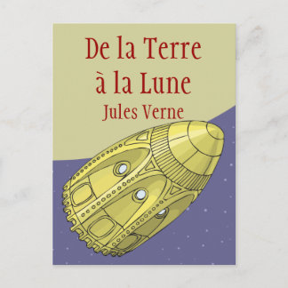 De la Terre à la Lune - Jules Verne Postkarte