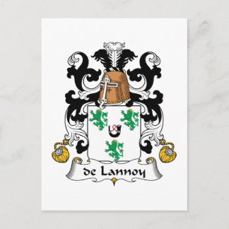 de Lannoy Familienwappen Postkarte