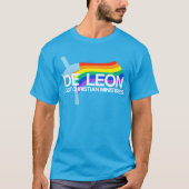 De Leon LGBT Christliche Ministerien Logo und Word T-Shirt (Vorderseite)