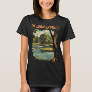 De Leon Springs Wald Fluss Grünes Reise T-Shirt