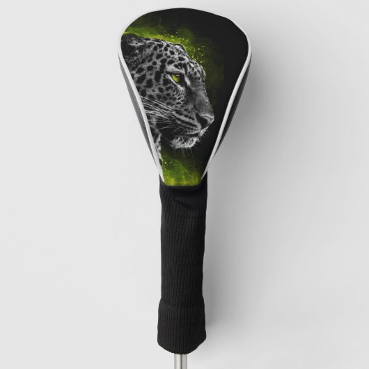 de leopardo con humo verde golf headcover (Vorderseite)