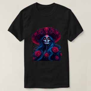 De Los Muertos La Catrina Tag des toten Zuckers T-Shirt