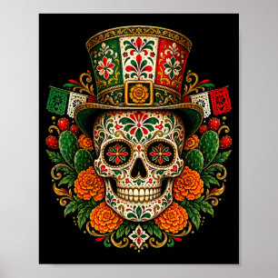 De los muertos Tag der Toten mexikanischer Stil Zu Poster