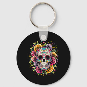De Los Muertos Tag des toten sauren Schädelhallowe Schlüsselanhänger