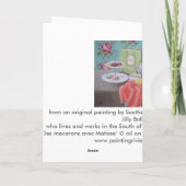 "De Macarons avec Matisse" Kunst-Karte Karte (Rückseite)