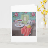 "De Macarons avec Matisse" Kunst-Karte Karte (Gelbe Blume)