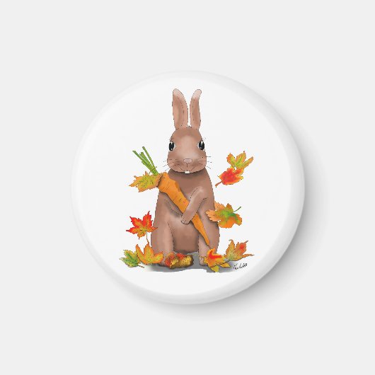 DE Magnet Hase im Herbst (Vorne)