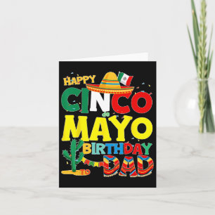 De Mayo Birthday to Vater Happy Birthday Pater Mex Karte