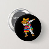 De Mayo Dabbing Mexican Poncho Kinder Kleinkind Bo Button (Vorne & Hinten)