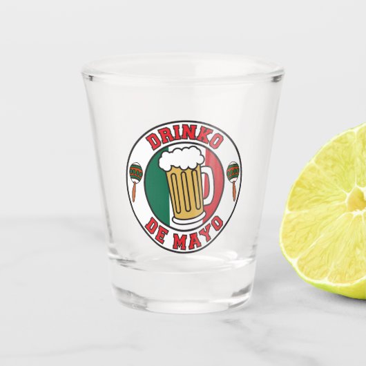 De Mayo Drinko De-Mayo Cinco Schnapsglas (Vorderseite)