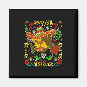 De Mayo Frenchie Sombrero French Bulldog 5. Mai Magnet