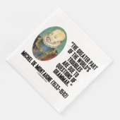 de Montaigne World: Grammatik-Fragen Serviette (Ecke)